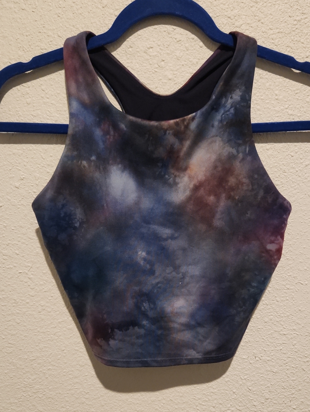 Athleta Galaxy Tie Dye Crop Sports Bra Tank | Racerback | Built-In Bra | Size S
